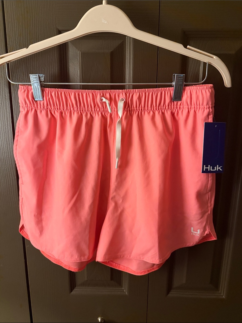 Huk Coral Athletic Drawstring Shorts